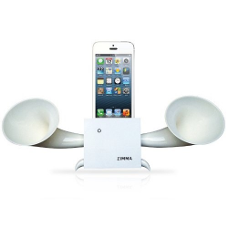Gecko Zimma Wooden iPhone4 / 4S / 5 / iPod touch 5 Megaphone-loudspeaker Speaker