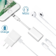 KUNER iPhone 7 /7 Plus Lightning Port Adapter Cable - Double Lightning Port