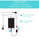 KUNER iPhone 7 /7 Plus Lightning Port Adapter Cable - Double Lightning Port