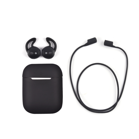 For Airpods Silicone Case, Ear tips & Strap Set