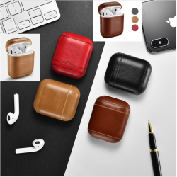 I Carer Genuine Leather AirPods Case